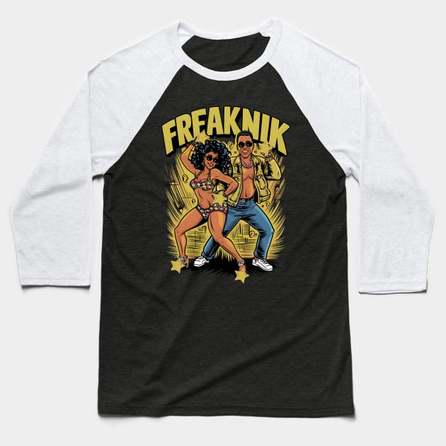 freaknik 90s Baseball T-Shirt by TreSiameseTee